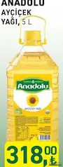 TARIM KREDİ ANADOLU AYÇİÇEK YAĞI 5 L TARIM KREDİ ANADOLU AYÇİÇEK YAĞI 5 L